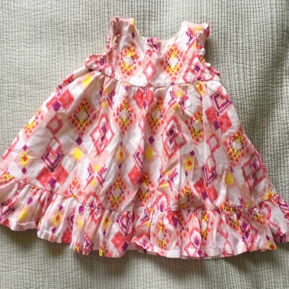 Tucker + Tate Flouncy Lined Ikat Print Dress